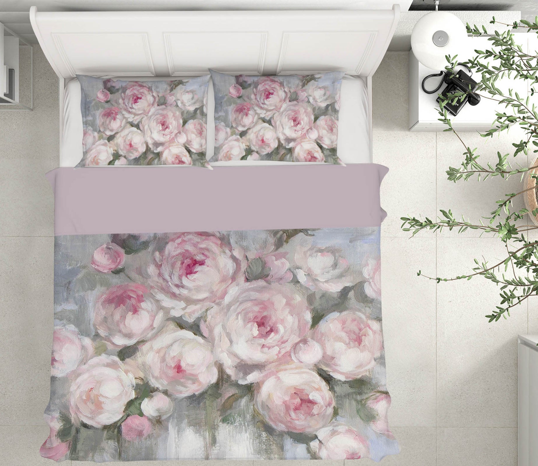 3D Rose Vase 121 Debi Coules Bedding Bed Pillowcases Quilt