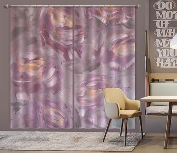 3D Purple Rose 3017 Skromova Marina Curtain Curtains Drapes