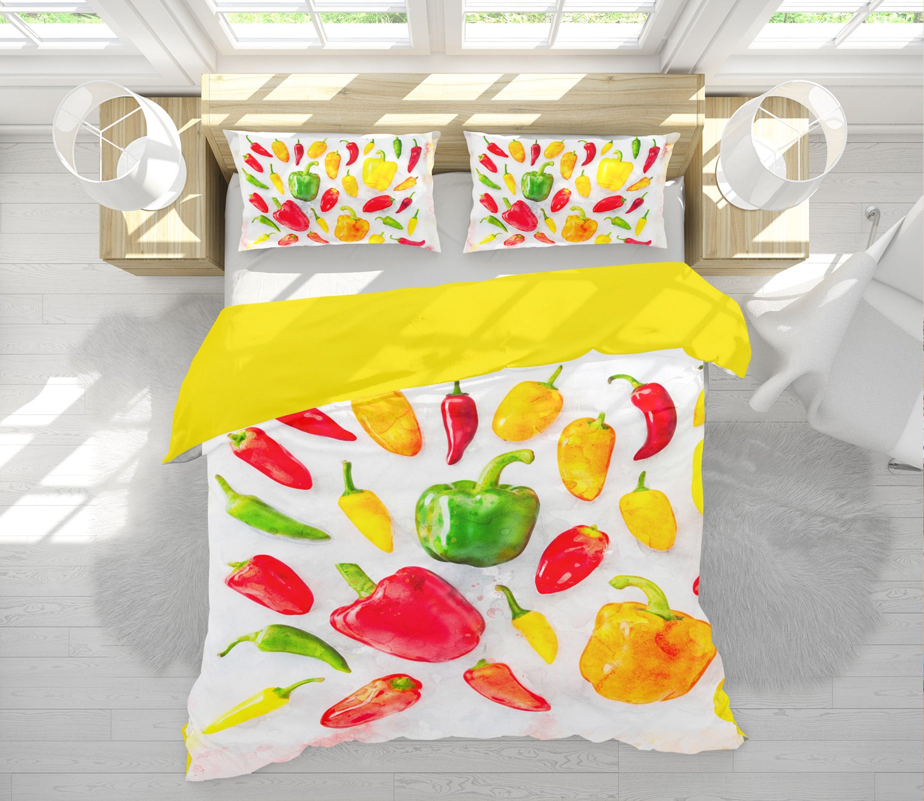 3D Red Pepper 1025 Assaf Frank Bedding Bed Pillowcases Quilt