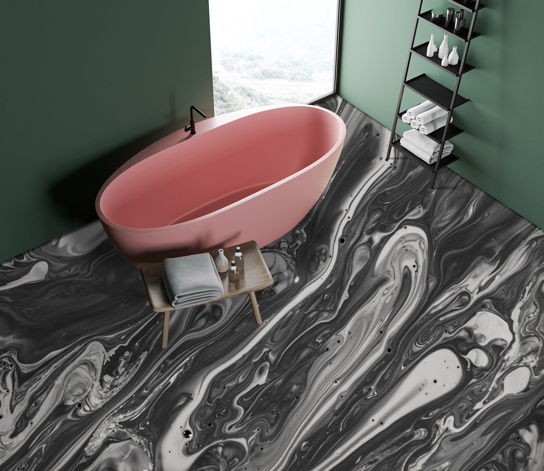 3D Gray Outline Texture 1155 Floor Mural  Wallpaper Murals Self-Adhesive Removable Print Epoxy