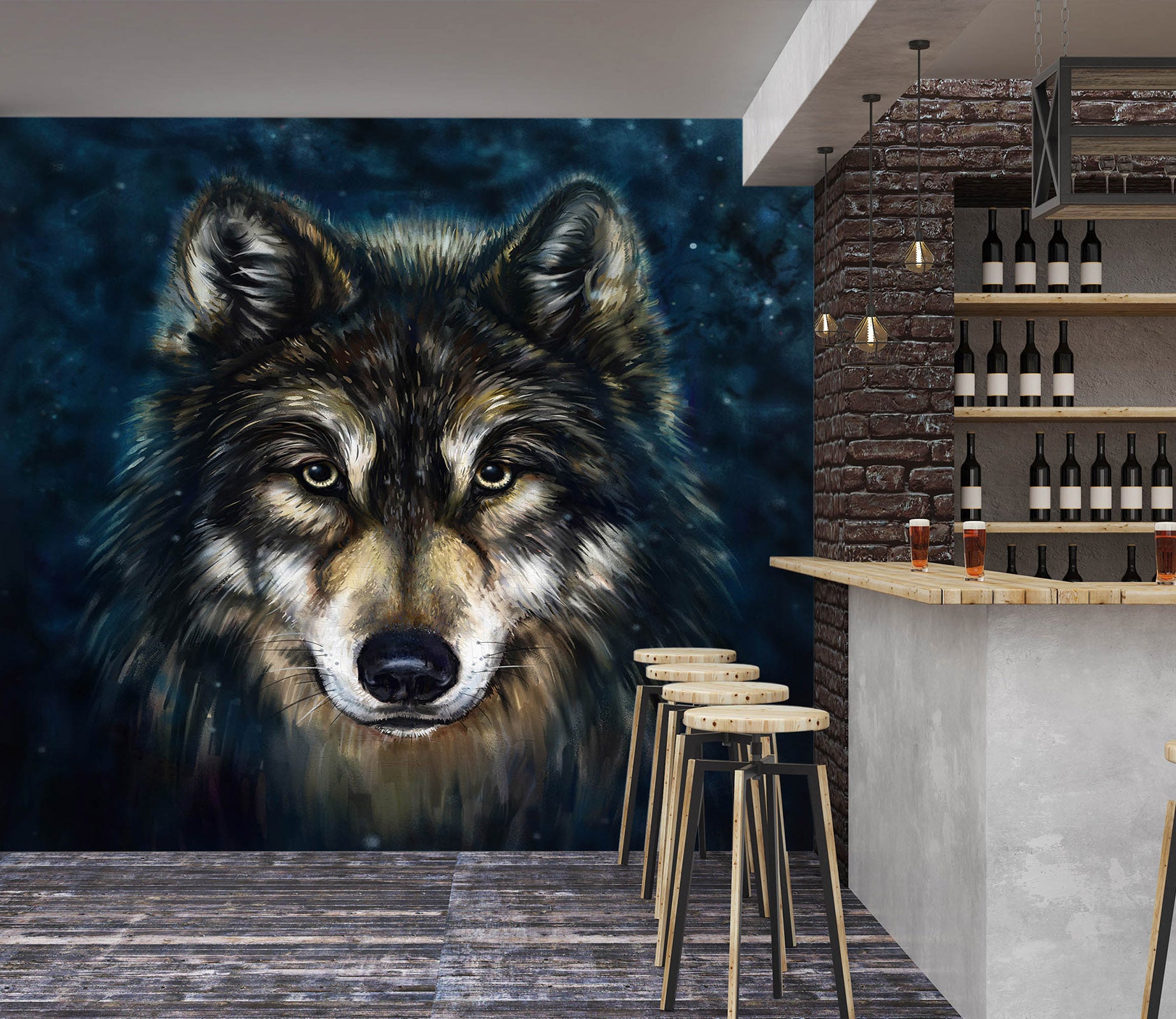 3D Wolf 57190 Wall Murals
