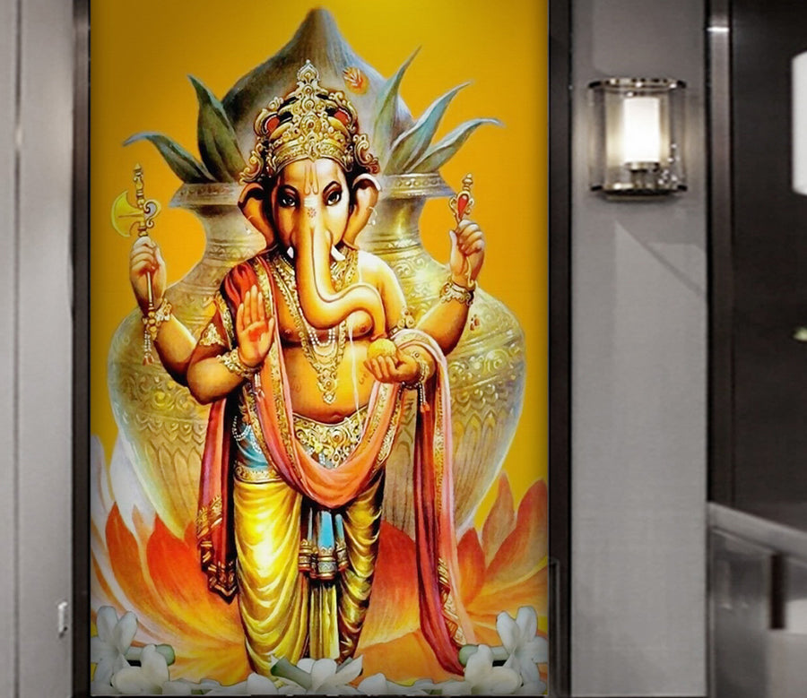 3D Crown Elephant WG174 Wall Murals