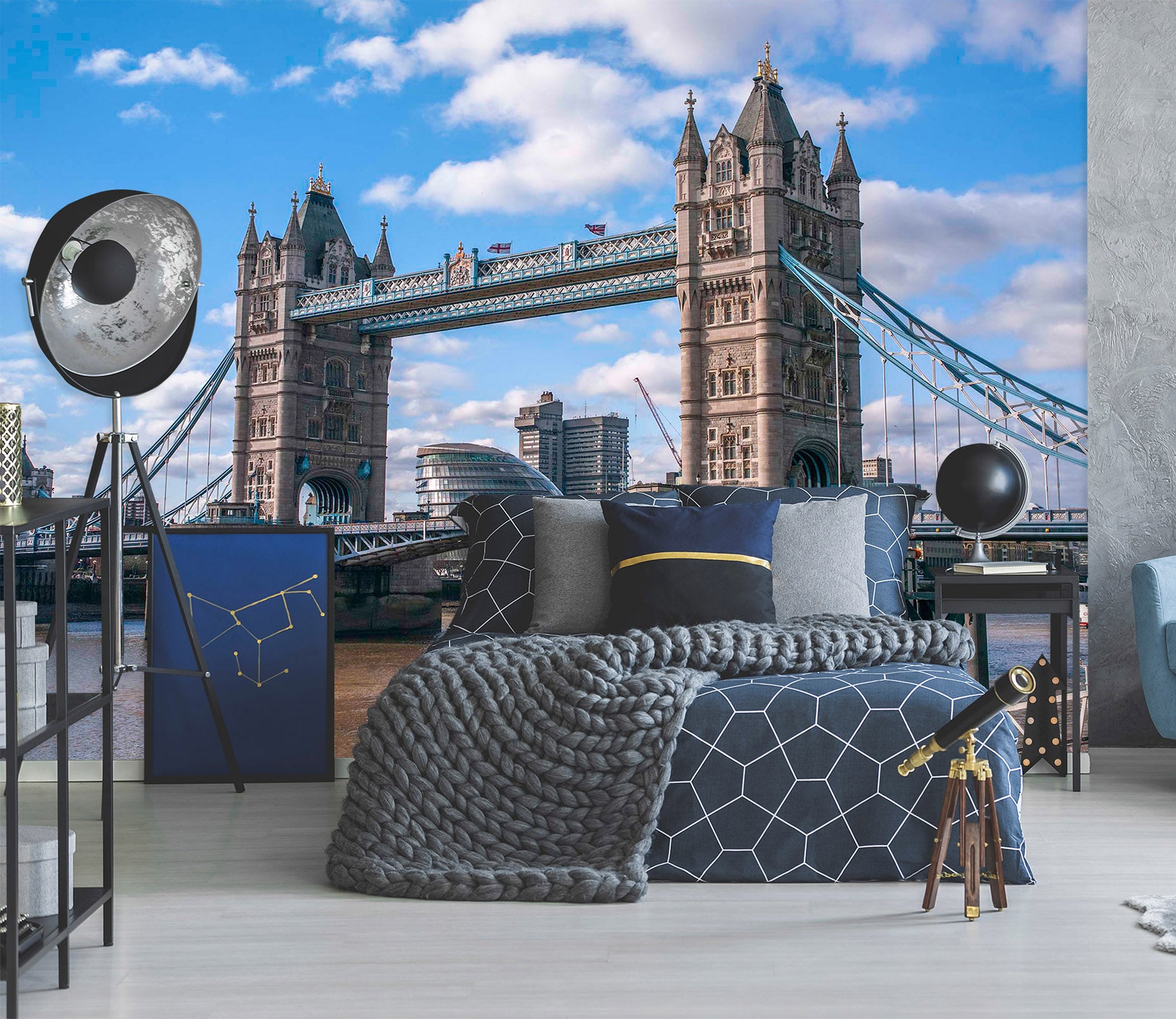 3D Tower Bridge 1402 Assaf Frank Wall Mural Wall Murals