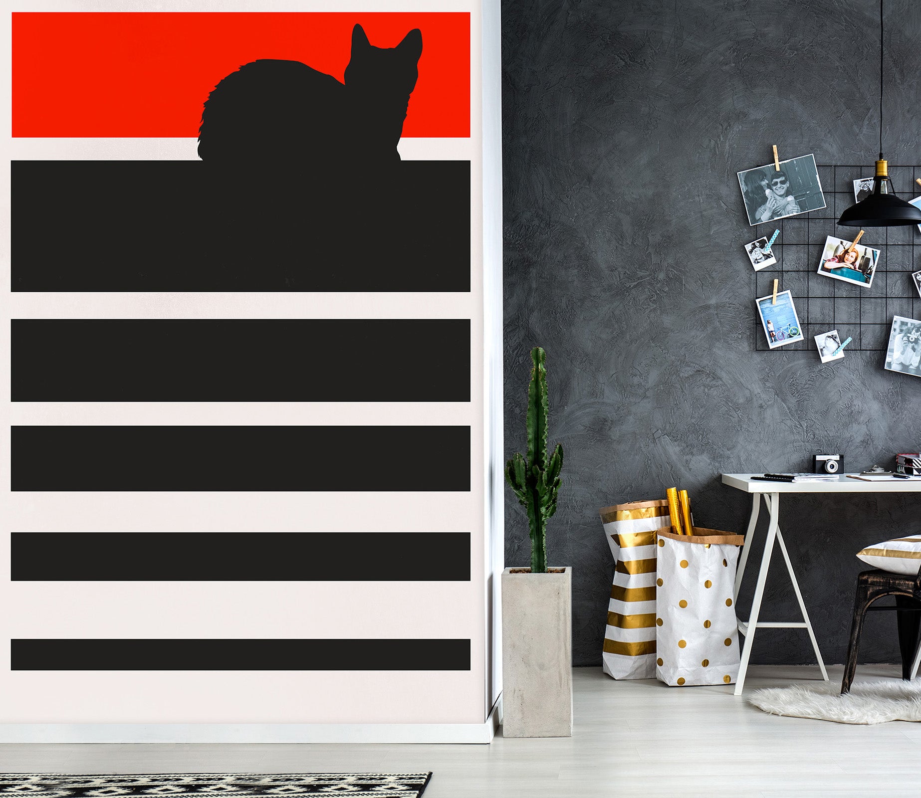 3D Lazy Cat 1438 Boris Draschoff Wall Mural Wall Murals