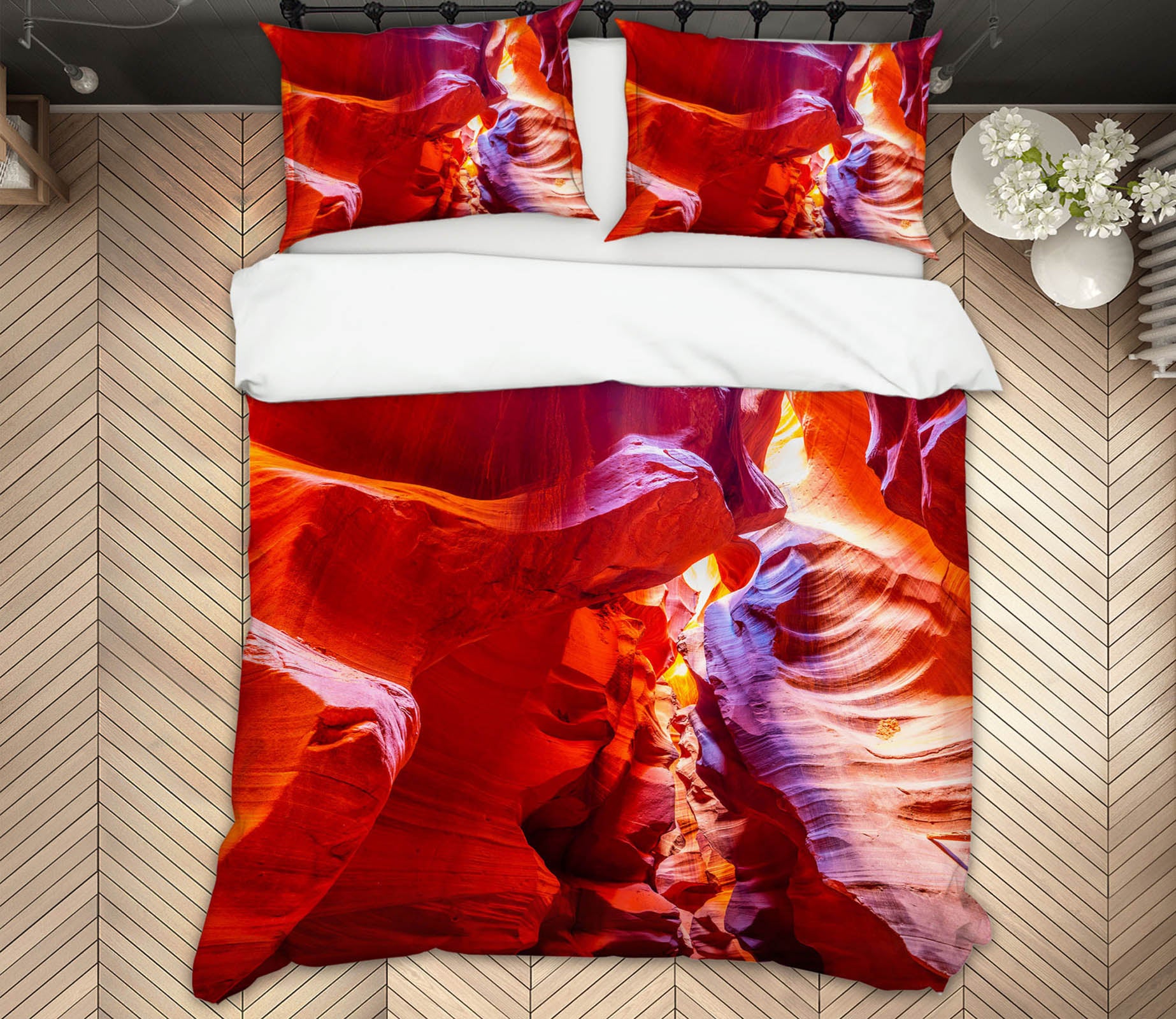 3D Inside Antelope Canyon 037 Marco Carmassi Bedding Bed Pillowcases Quilt