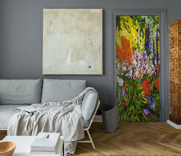 3D Flower Bush Painting 9380 Allan P. Friedlander Door Mural