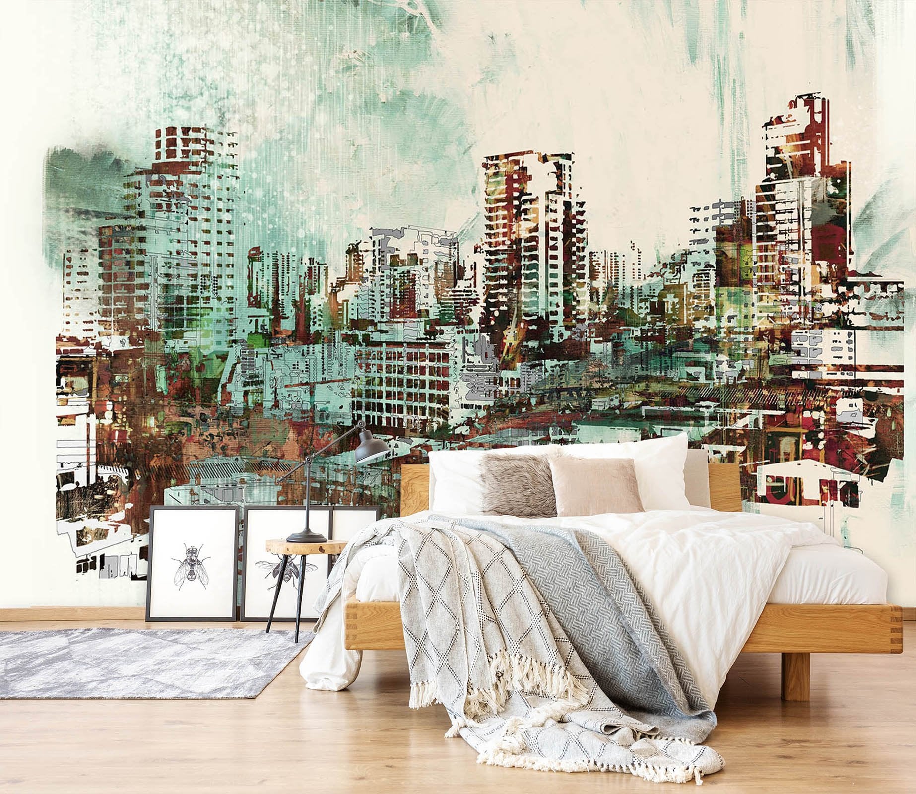 3D Oil Painting City 631 Wallpaper AJ Wallpaper 2 