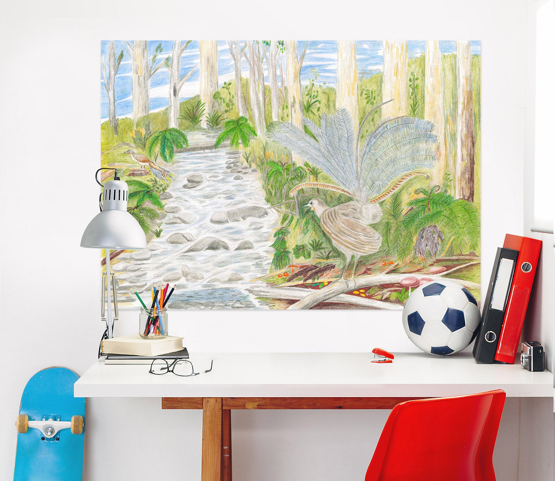 3D Forest Path 020 Michael Sewell Wall Sticker