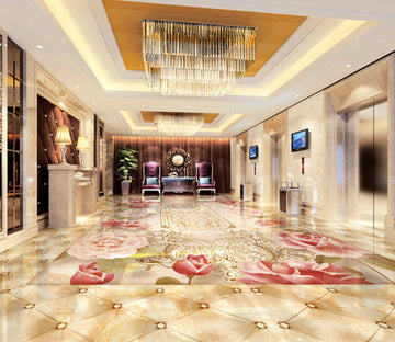 3D Morphology Rose 331 Floor Mural  Wallpaper Murals Rug & Mat Print Epoxy waterproof bath floor
