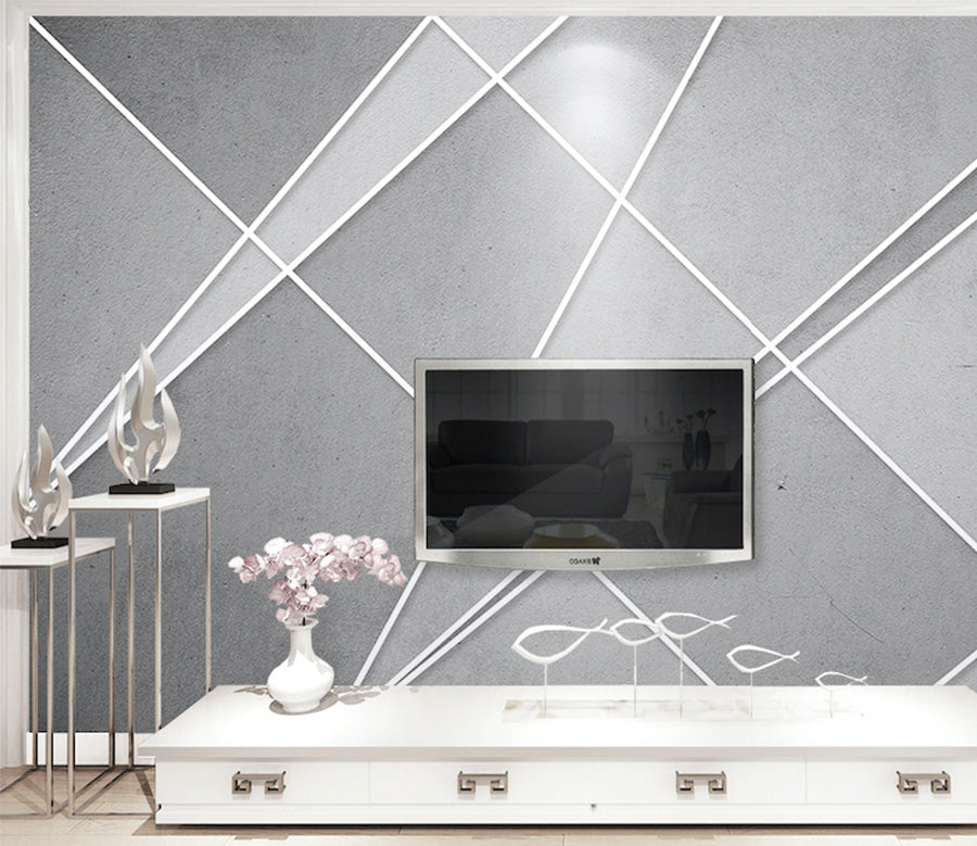 3D Gray Pattern WG087 Wall Murals