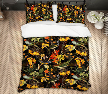3D Bird Floral 118 Uta Naumann Bedding Bed Pillowcases Quilt