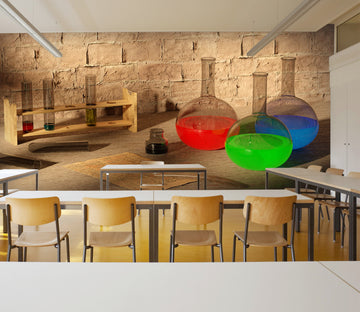 3D Chemical Bottle 149 Wall Murals