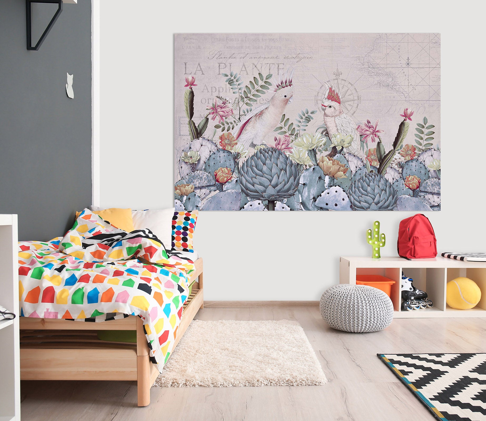 3D Desert Cockatoos 018 Andrea haase Wall Sticker