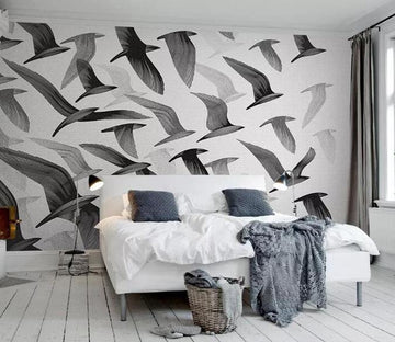 3D Big Geese Fly 145 Wall Murals Wallpaper AJ Wallpaper 2 