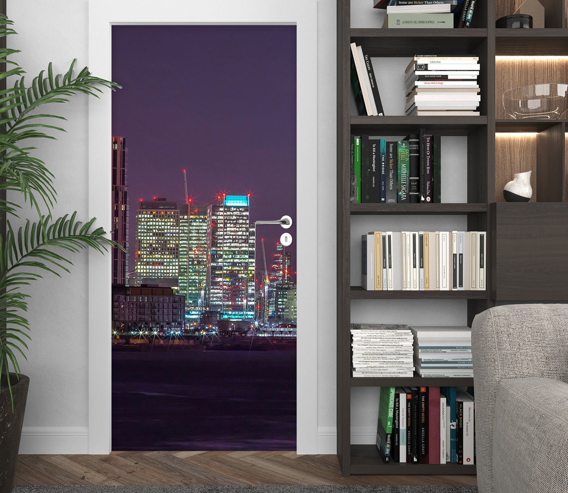 3D Light Building 106150 Assaf Frank Door Mural