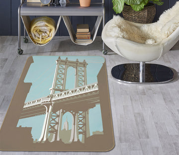 3D New York 1125 Steve Read Rug Non Slip Rug Mat