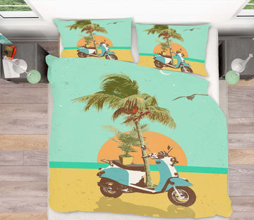 3D Beach Sunrise 2114 Showdeer Bedding Bed Pillowcases Quilt Quiet Covers AJ Creativity Home 