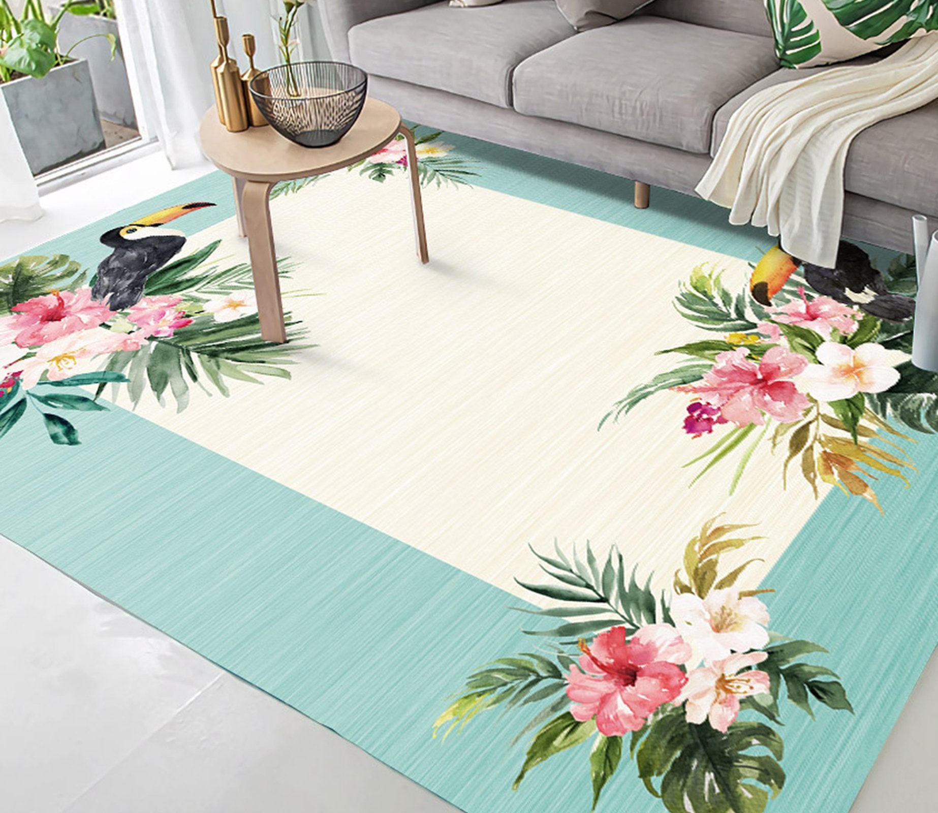 3D Beautiful Flower WG294 Non Slip Rug Mat Mat AJ Creativity Home 