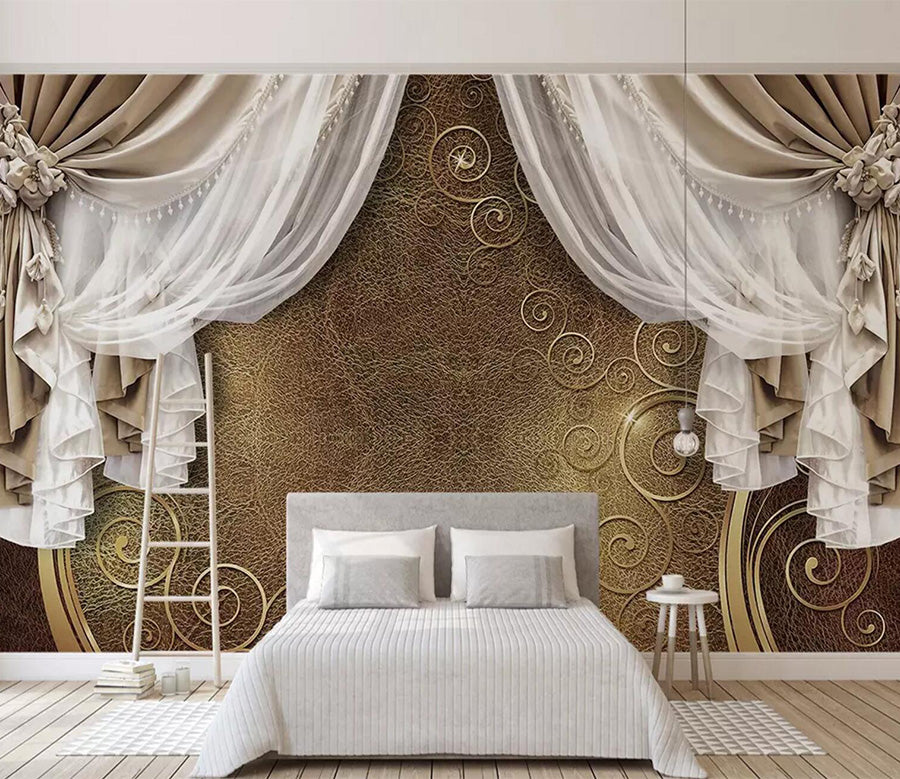 3D Screen Flower WC651 Wall Murals