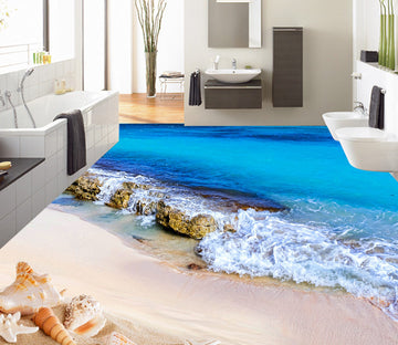 3D Surf Beach 511 Floor Mural  Wallpaper Murals Rug & Mat Print Epoxy waterproof bath floor