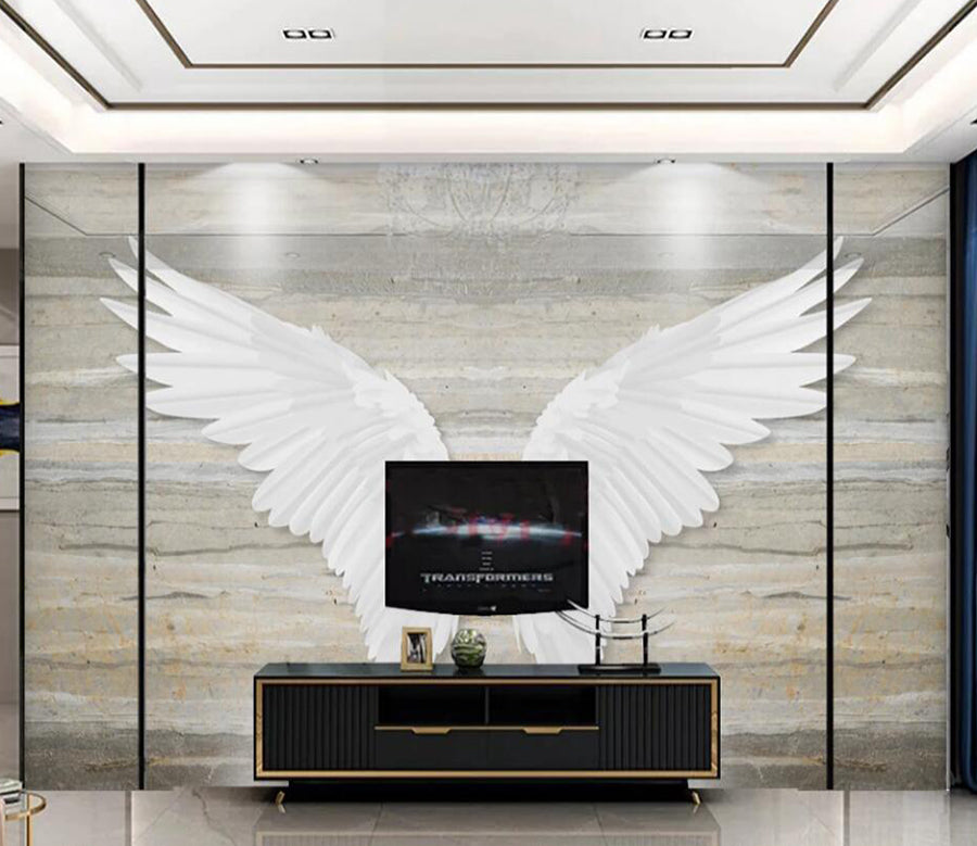3D Wood Grain Wings 266 Wall Murals