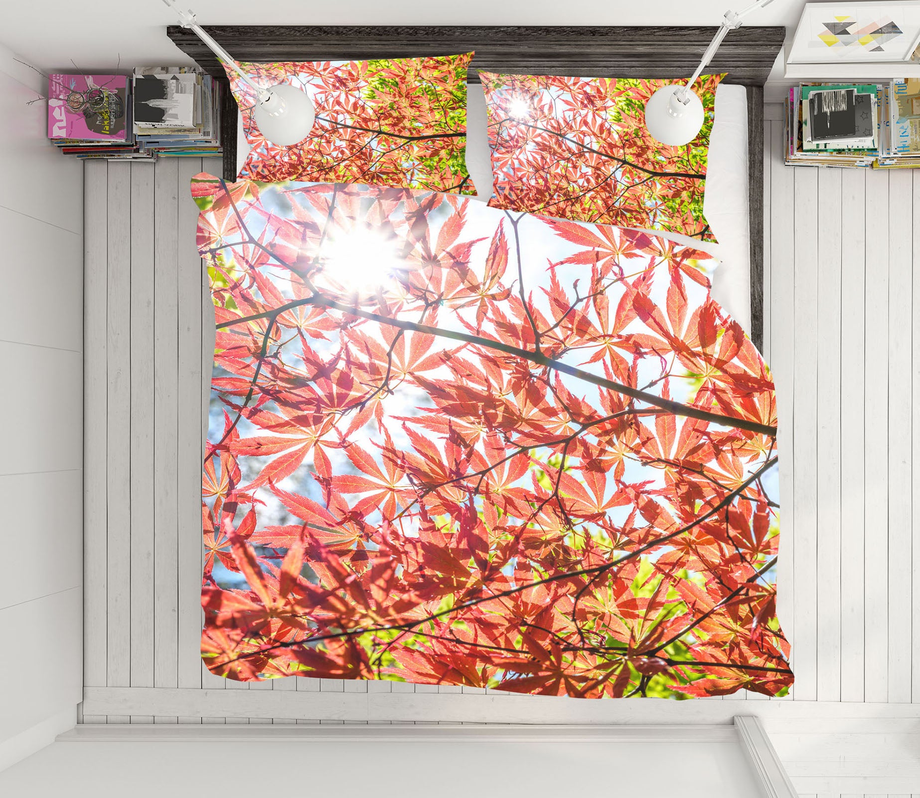 3D Sunshine Maple 7191 Assaf Frank Bedding Bed Pillowcases Quilt Cover Duvet Cover