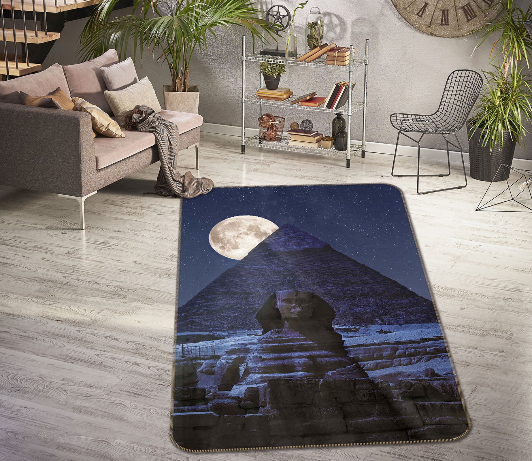 3D Moon Valley 1180 Marco Carmassi Rug Non Slip Rug Mat