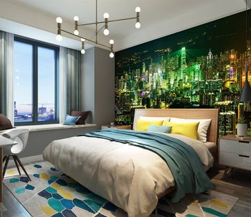 3D City Night 1659 Wall Murals
