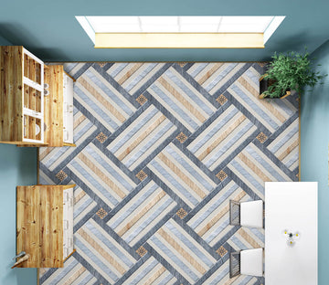 3D Artistic Staggered Stripes 778 Floor Mural  Wallpaper Murals Rug & Mat Print Epoxy waterproof bath floor