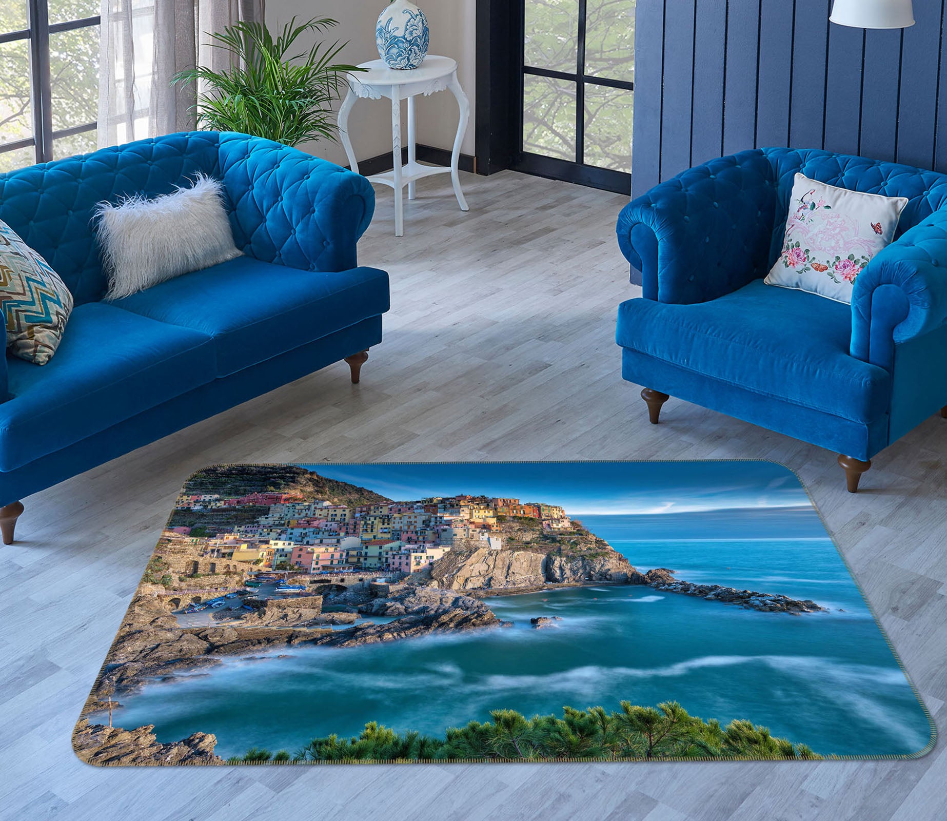 3D Alpine Sea 1113 Marco Carmassi Rug Non Slip Rug Mat