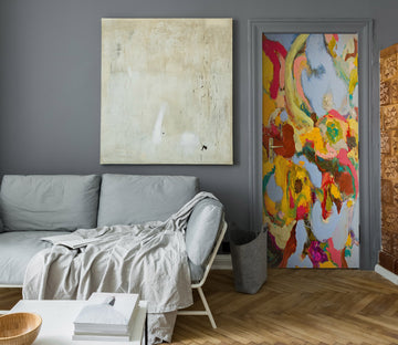 3D Colorful Oil Painting Pattern 93104 Allan P. Friedlander Door Mural