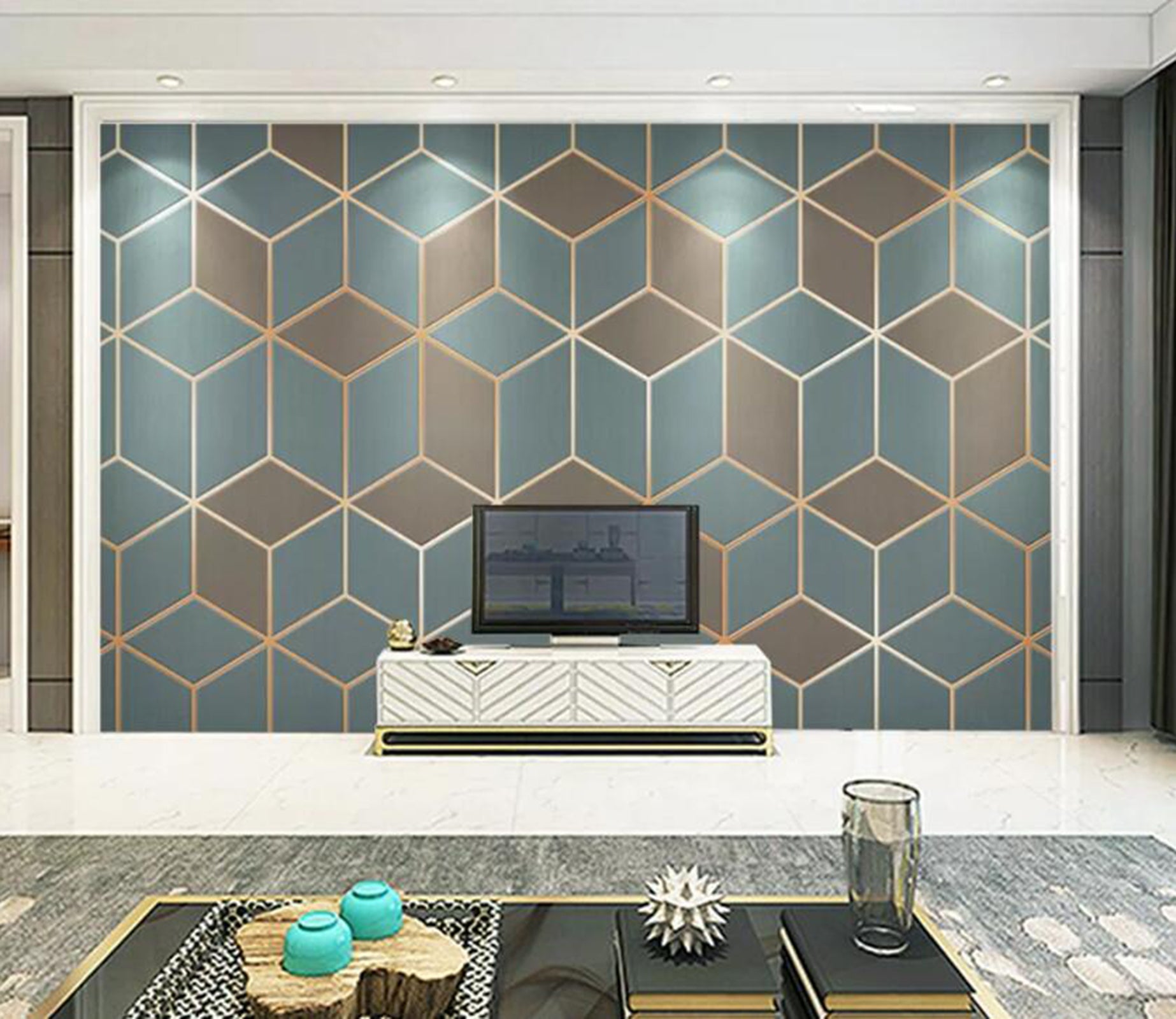 3D Colored Diamond WC50 Wall Murals Wallpaper AJ Wallpaper 2 