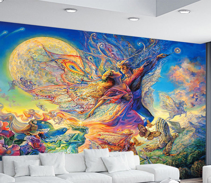 3D Moon Pegasus WG264 Wall Murals