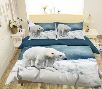 3D Polar Bear 1938 Bed Pillowcases Quilt