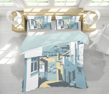 3D High Rise Street 2066 Steve Read Bedding Bed Pillowcases Quilt