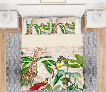 3D Palm Tree Map 2145 Andrea haase Bedding Bed Pillowcases Quilt