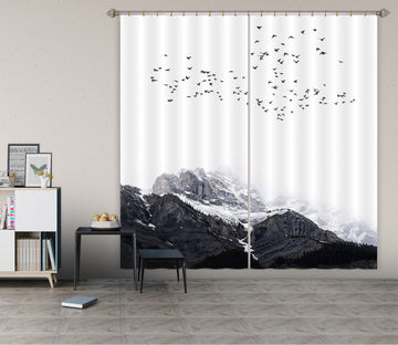 3D The Mountain 060 Boris Draschoff Curtain Curtains Drapes