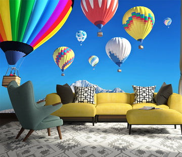 3D Balloon Take Off 1026 Wall Murals