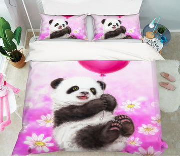 3D Balloon Panda 5841 Kayomi Harai Bedding Bed Pillowcases Quilt Cover Duvet Cover