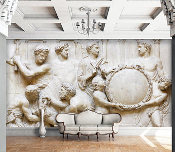 3D Carving Children 1514 Wall Murals