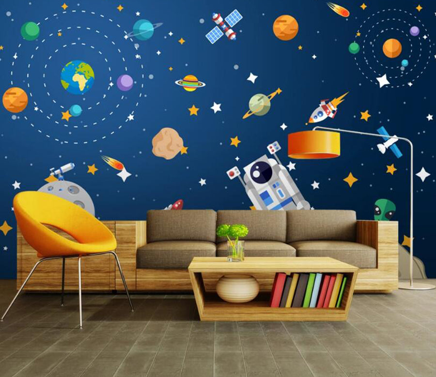 3D Childlike Starry Sky 504 Wall Murals
