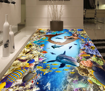 3D Ocean World 532 Floor Mural  Wallpaper Murals Rug & Mat Print Epoxy waterproof bath floor