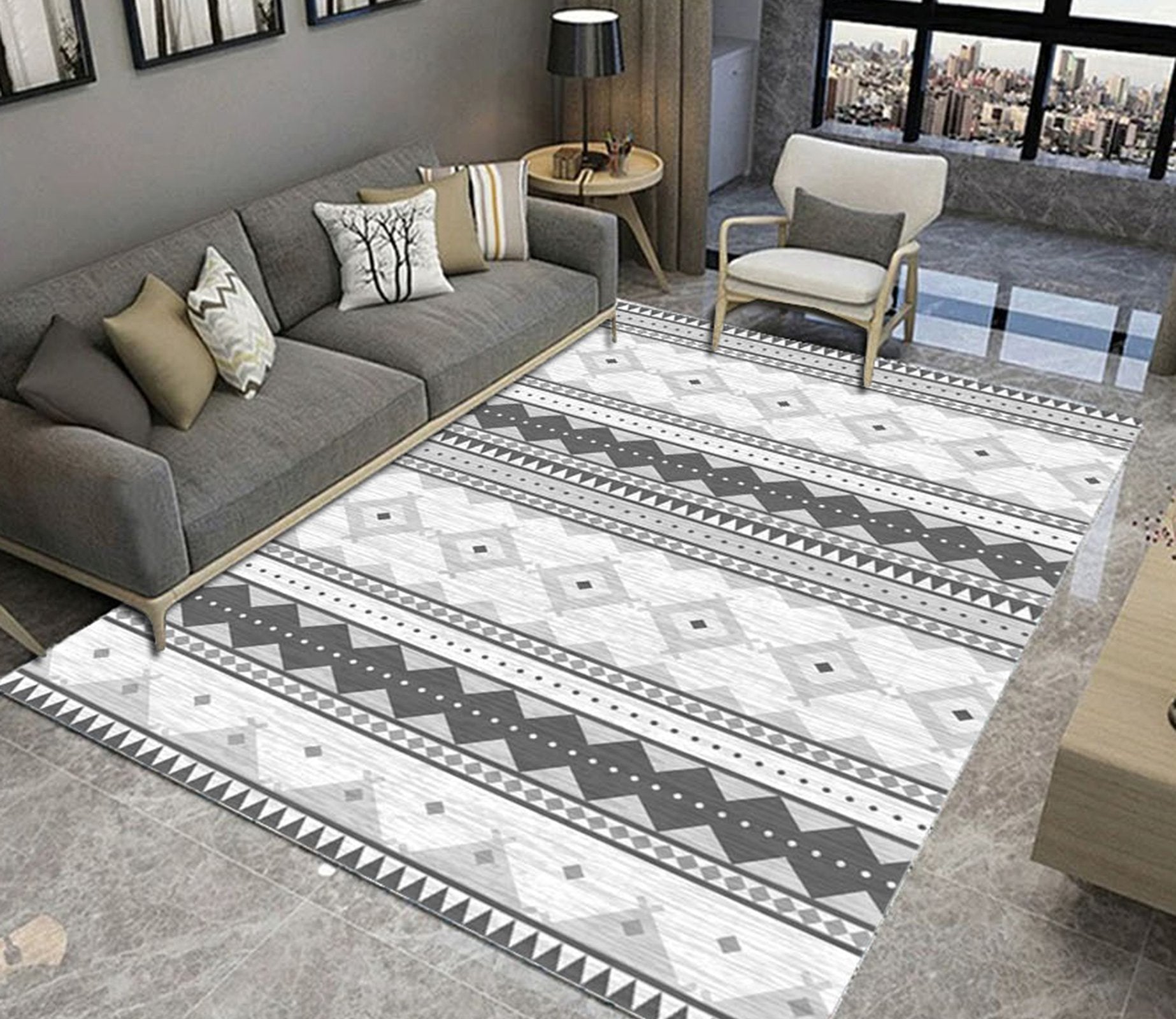 3D Color Pattern WG531 Non Slip Rug Mat Mat AJ Creativity Home 