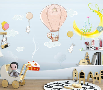 3D Pink Balloon 1437 Wall Murals