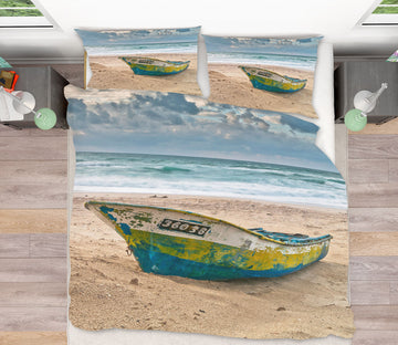 3D Beach Boat 85169 Assaf Frank Bedding Bed Pillowcases Quilt