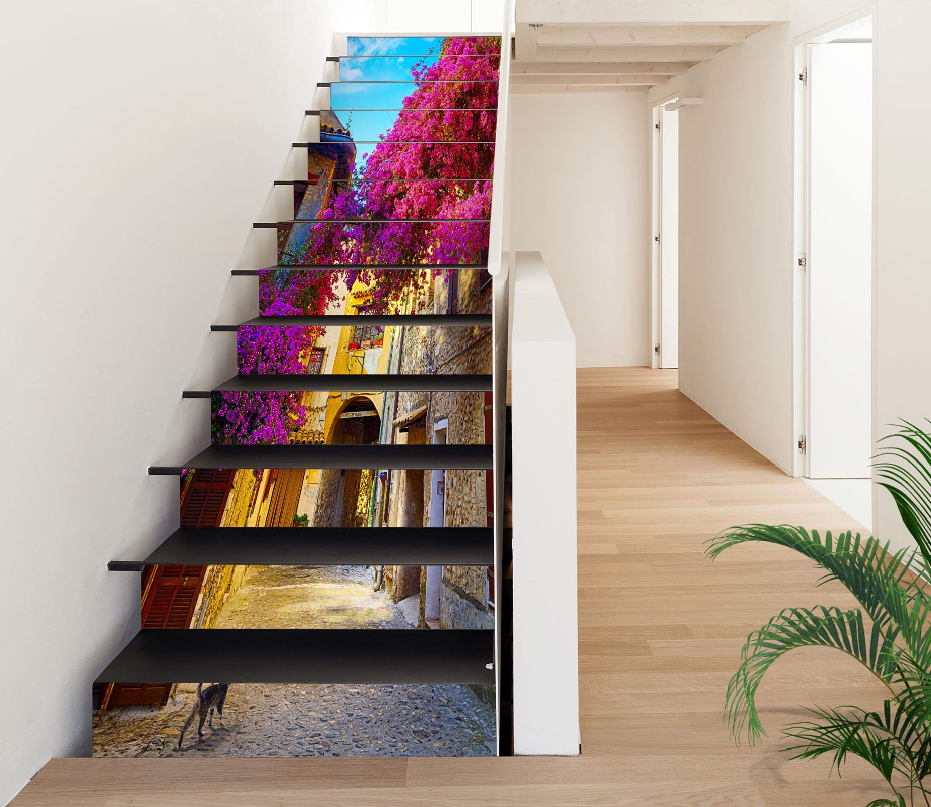 3D A Corner Of The Literary Town 390 Stair Risers