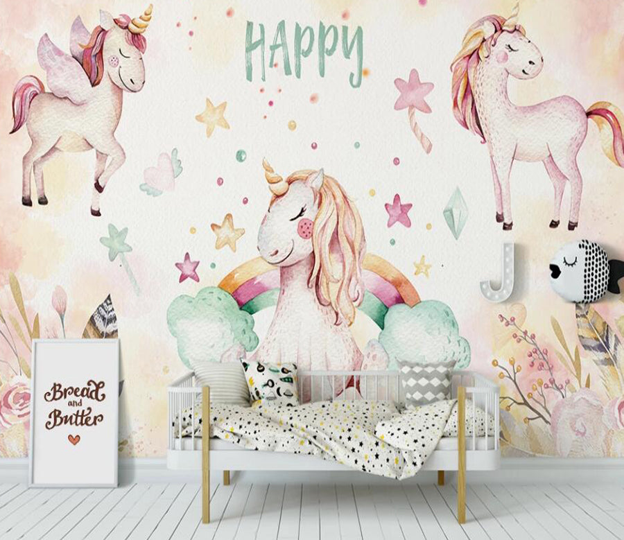 3D Innocent Ponies 926 Wall Murals