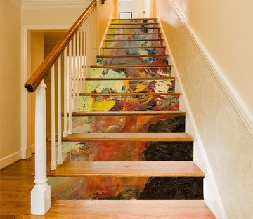 3D Brown Texture Oil Painting 90154 Allan P. Friedlander Stair Risers