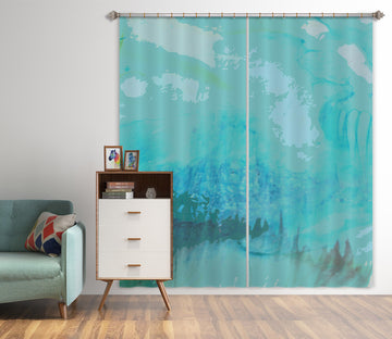 3D Blue Calm 71057 Shandra Smith Curtain Curtains Drapes