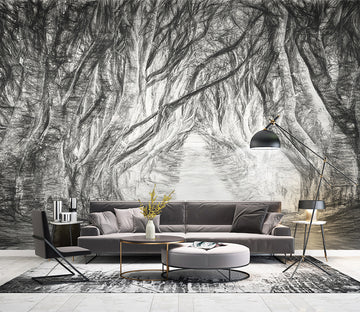 3D Sketch Forest WG049 Wall Murals